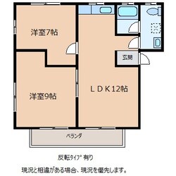 ハイツ御園の物件間取画像